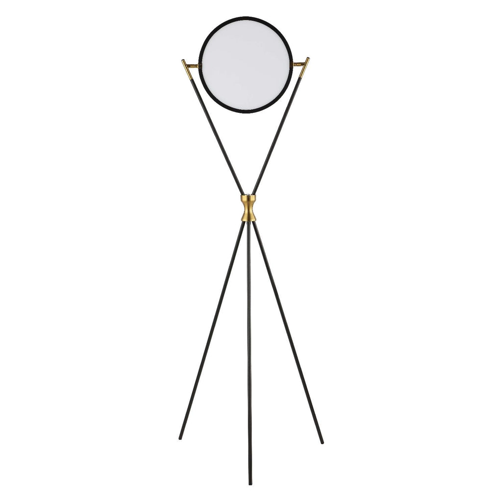 Safavieh Rana Floor Lamp - Black/Gold