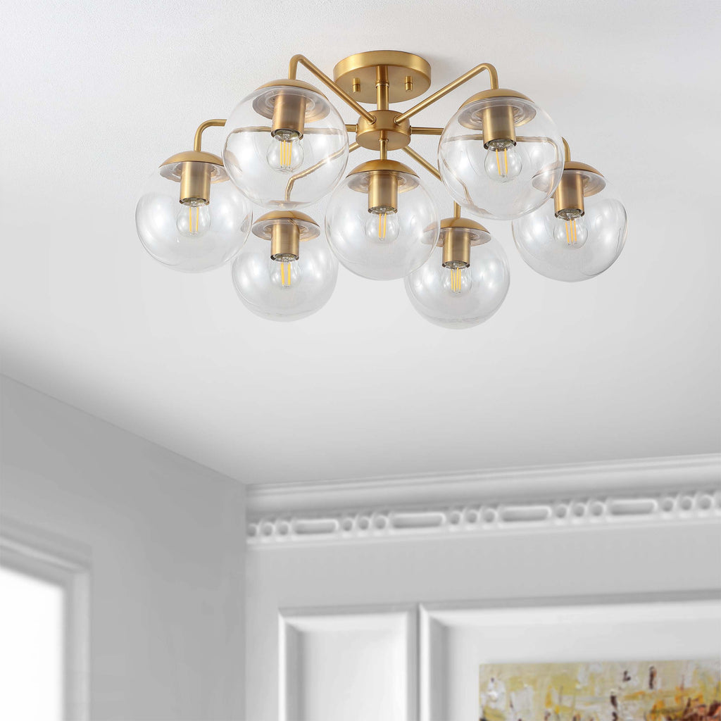 Safavieh Camdyn Flush Mount - Brass