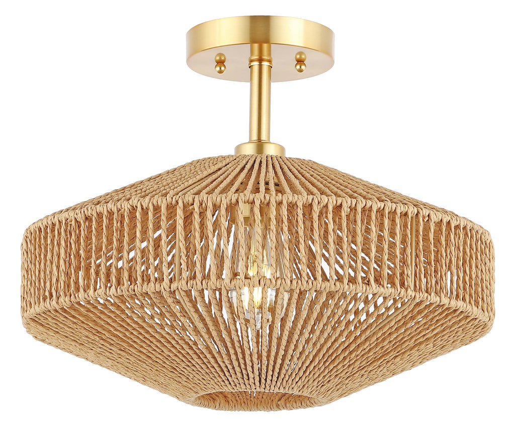 Safavieh Janora Flush Mount - Natural / Gold