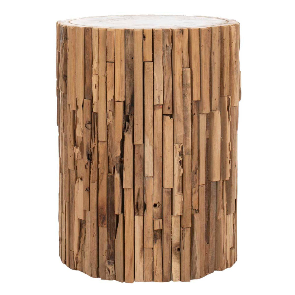 Safavieh Minidoka Round Stool - Medium Oak