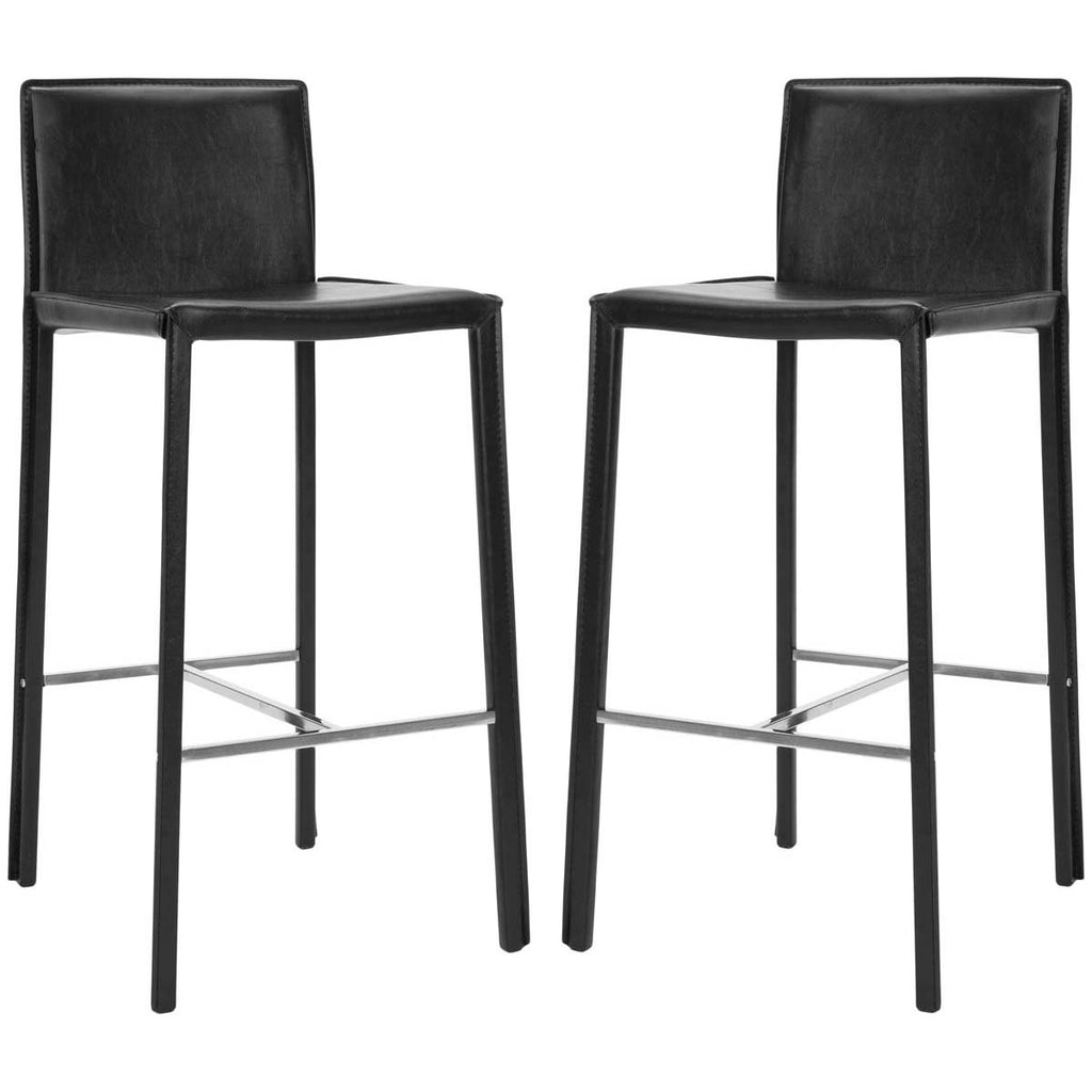 Safavieh Jason 30 Bar Stool - Black (Set of 2)