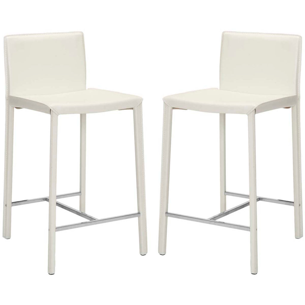 Safavieh Jason 24 Counter Stool - White (Set of 2)