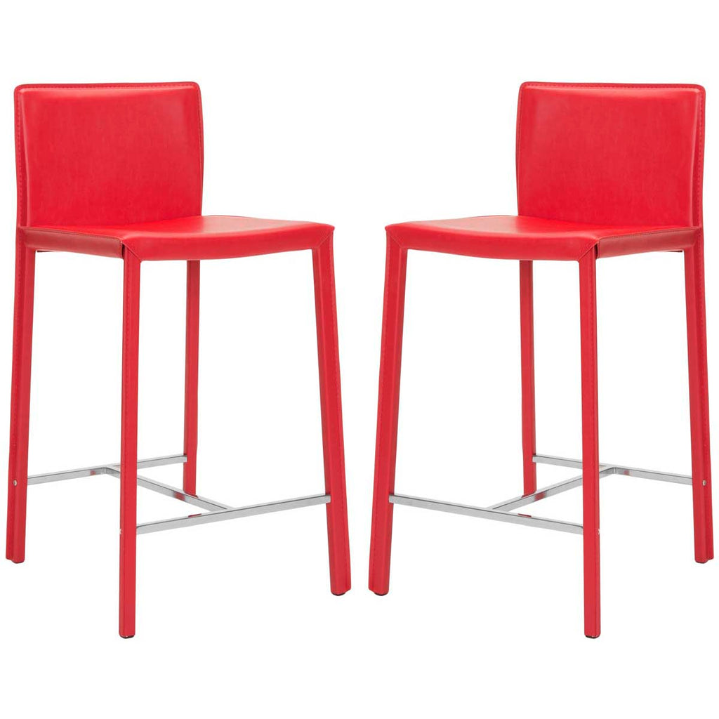 Safavieh Jason 24 Counter Stool - Red (Set of 2)