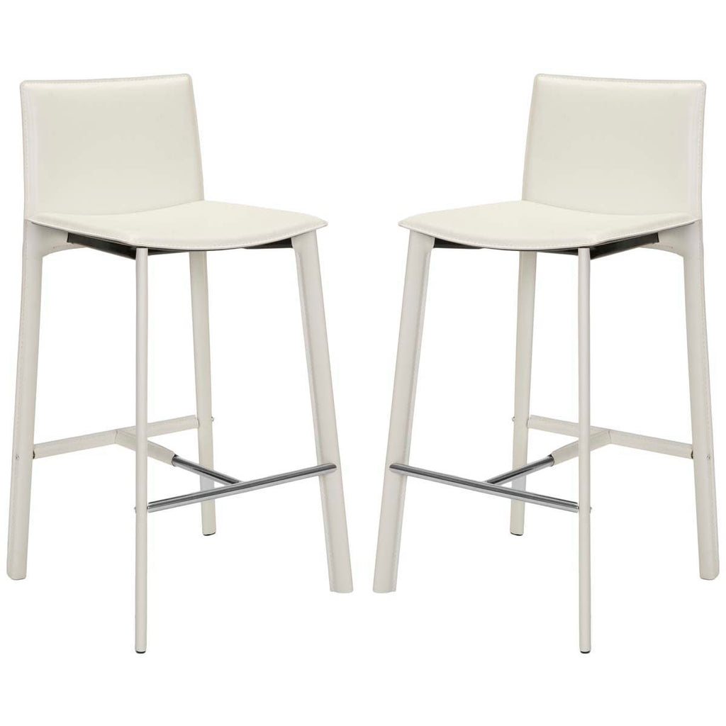 Safavieh Janet 28.5 H Bar Stool- White (Set of 2)