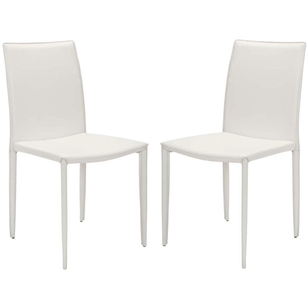 Safavieh Karna 19''H Dining Chair-White (Set of 2)