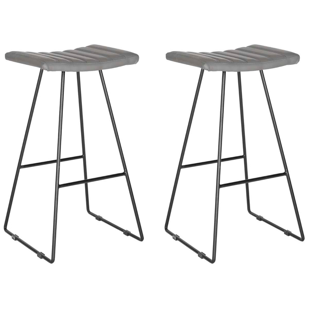 Safavieh Akito Bar Stool - Grey (Set of 2)