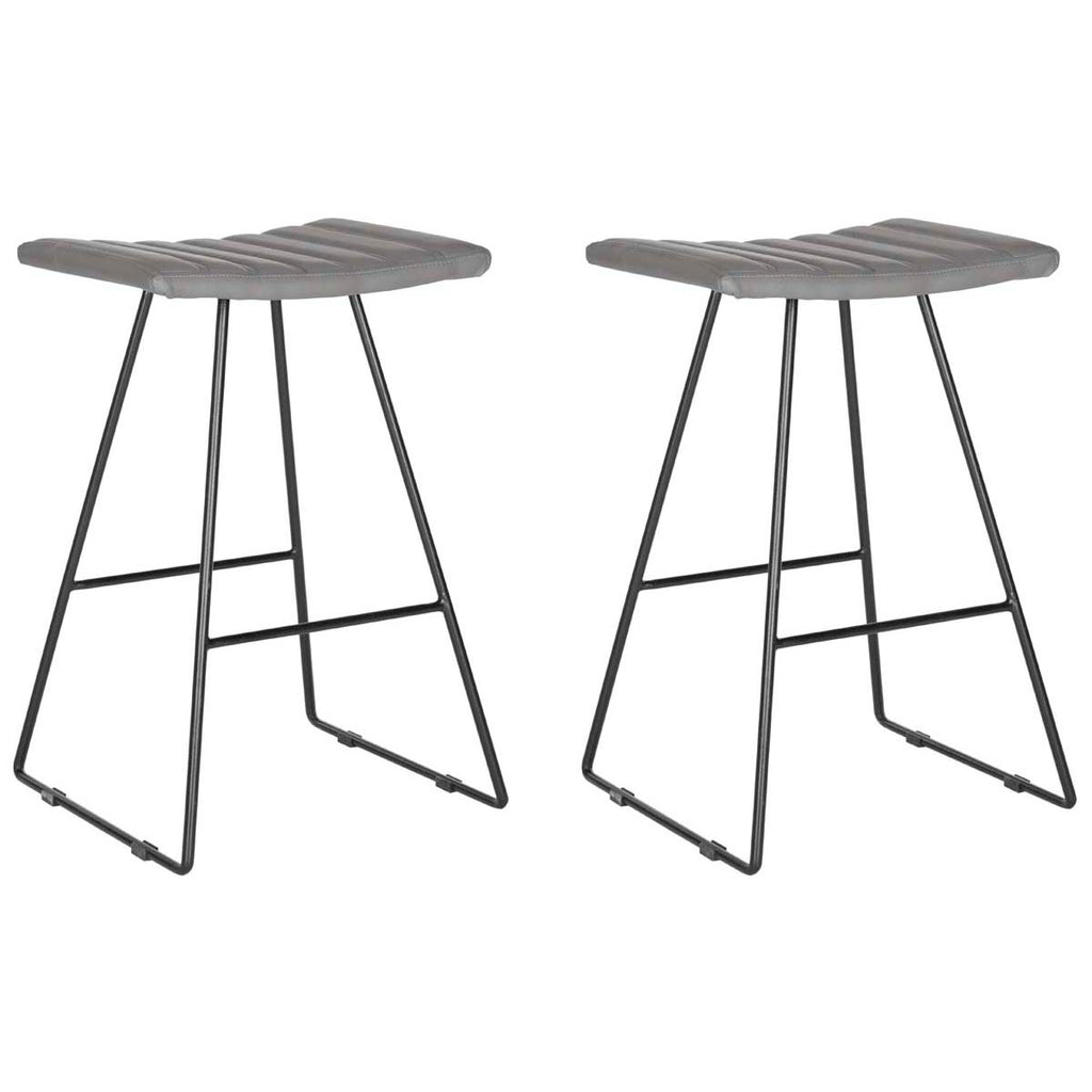 Safavieh Akito Counter Stool - Grey (Set of 2)