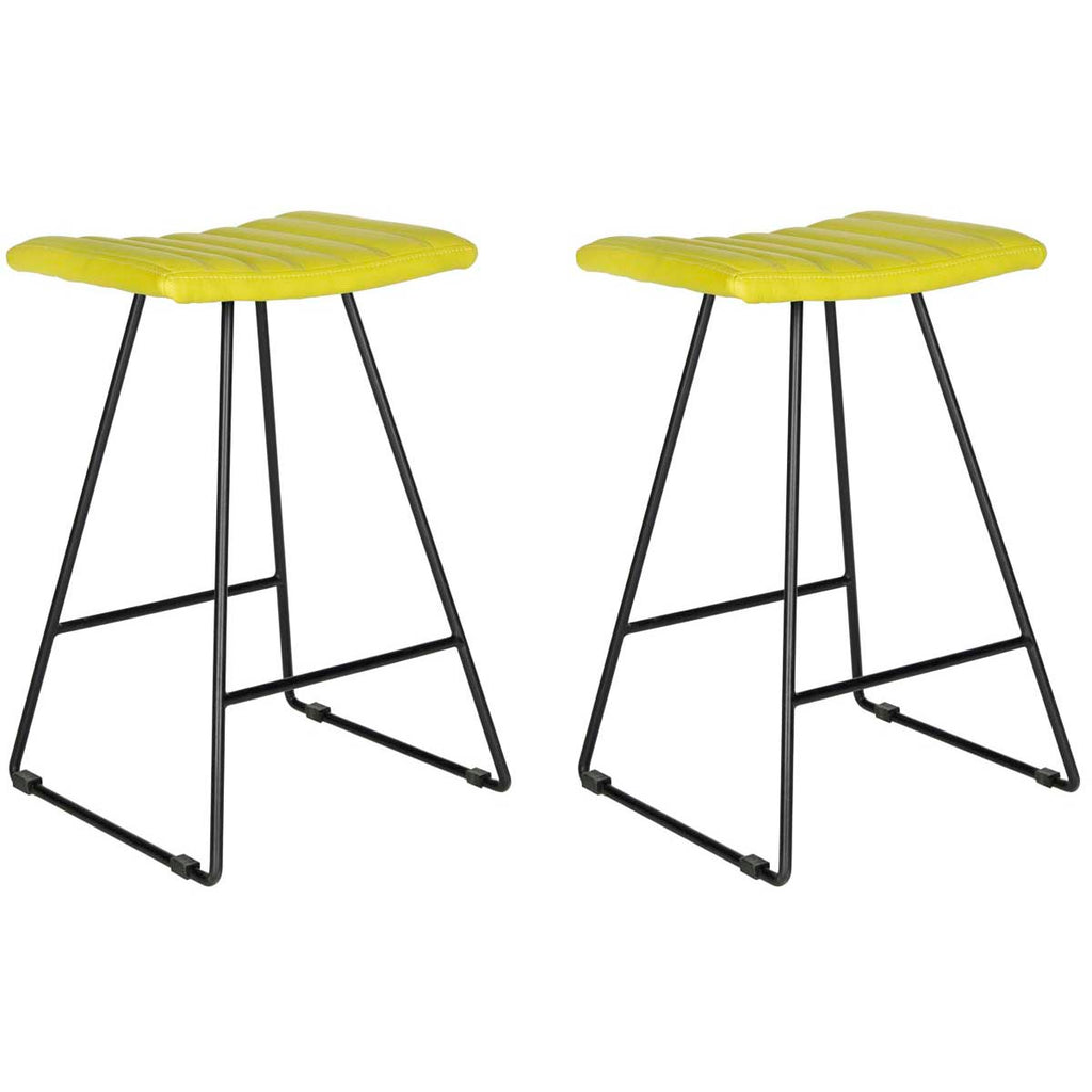 Safavieh Akito Counter Stool - Green (Set of 2)