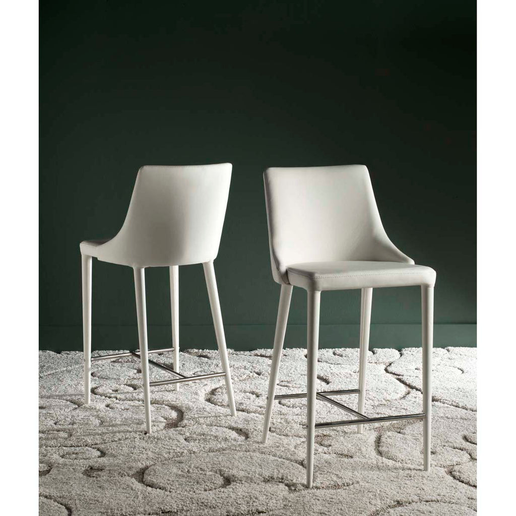 Safavieh Summerset Counter Stool - White (Set of 2)