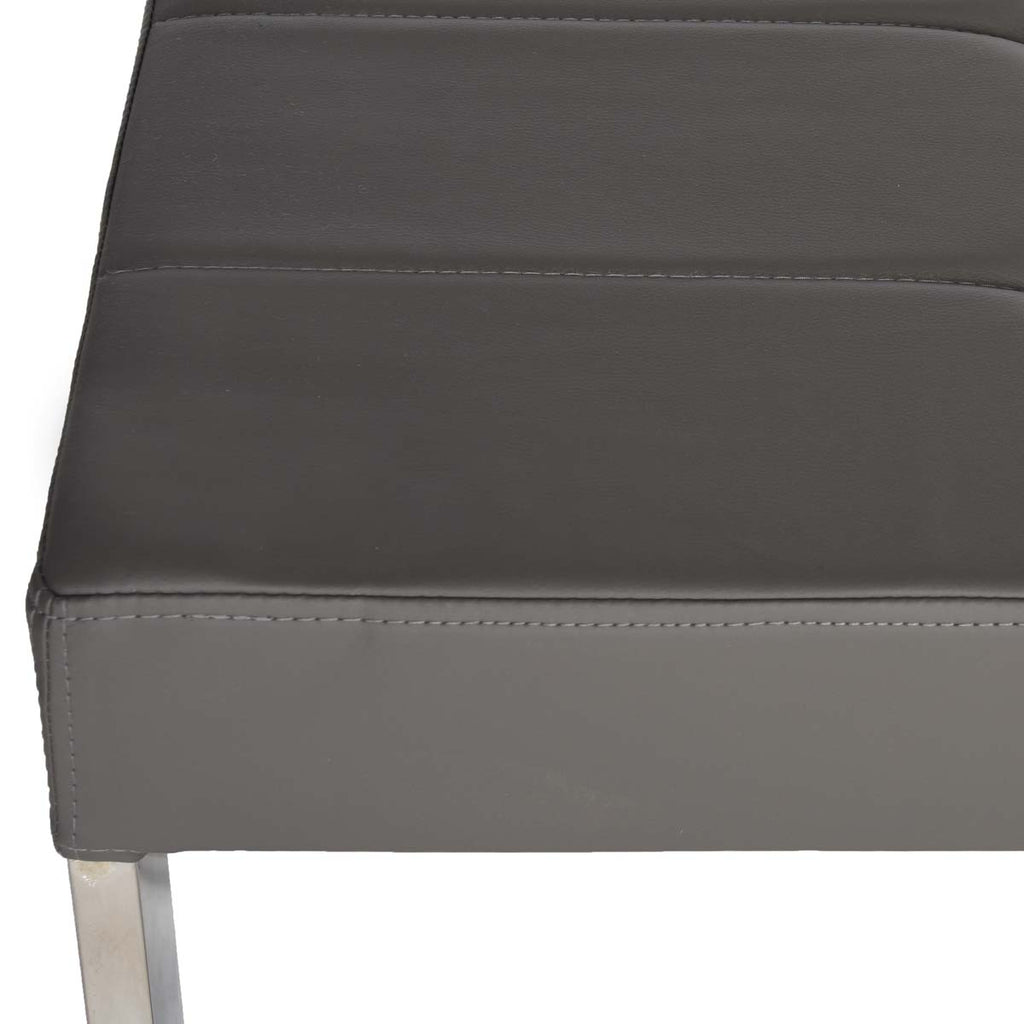 Safavieh Marc Bench - Grey/Chrome
