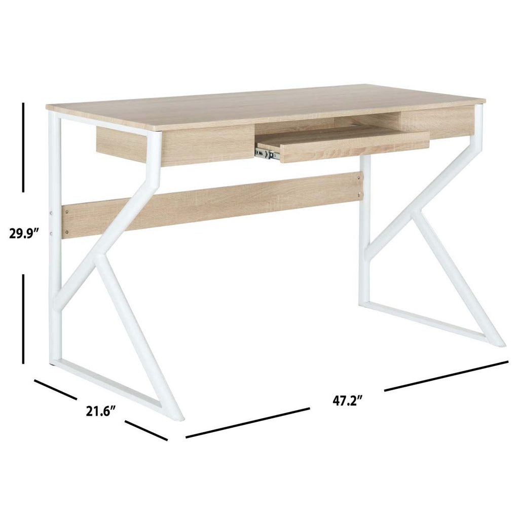 Safavieh Bryant Computer Desk - Natural/White