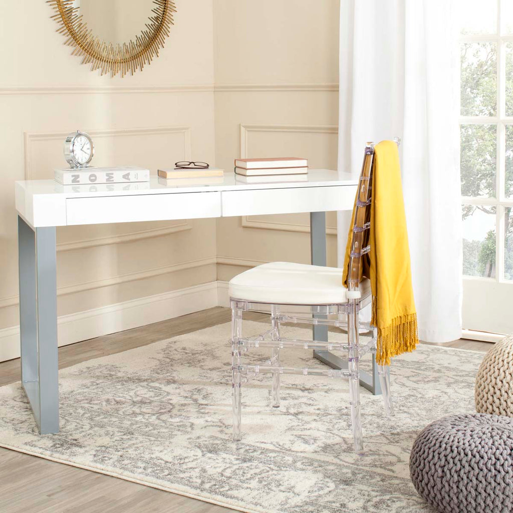 Safavieh Barton Desk - White/Grey