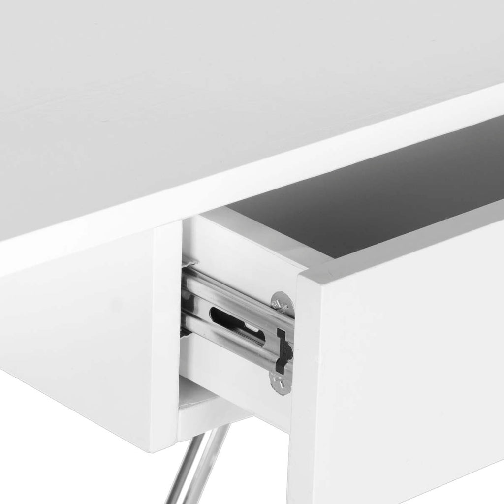 Safavieh Malloy Desk - White/Chrome