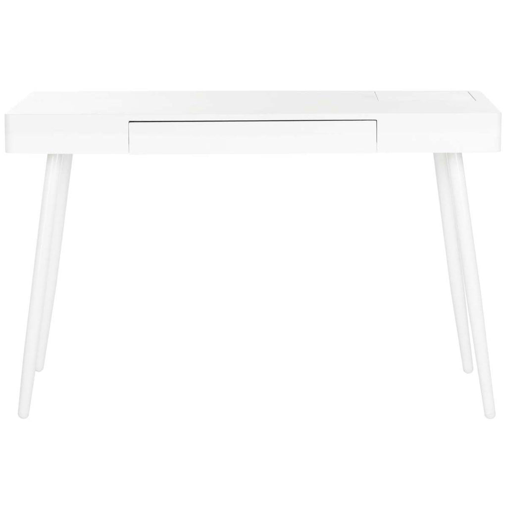 Safavieh Fadri Mid Century Scandinavian One Drawer Desk - White