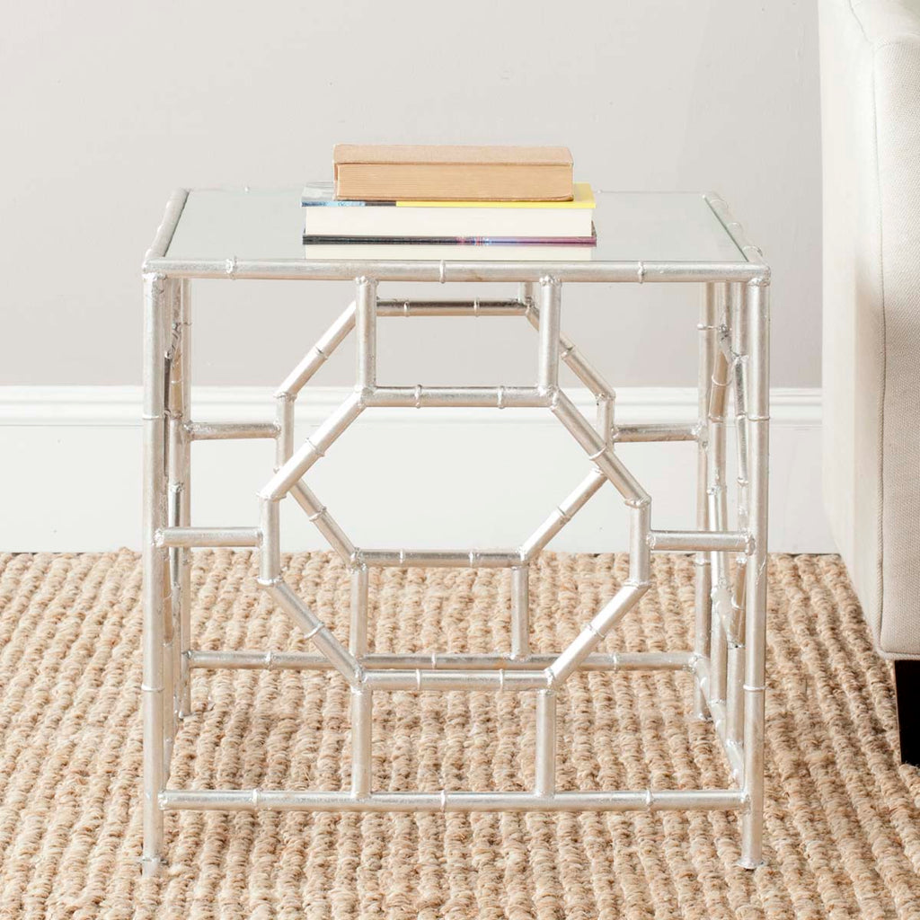 Safavieh Rory Silver Mirror Top Accent Table - Silver/Mirror