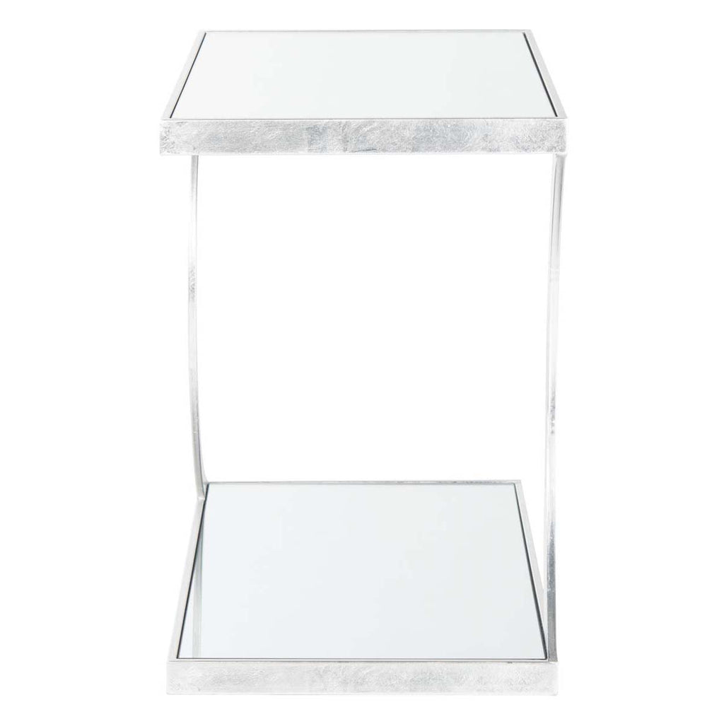 Safavieh Sullivan Silver Leaf Accent Table - Silver/Mirror