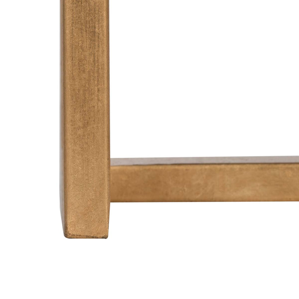 Safavieh Noland Mirror Top Gold Accent Table - Gold/Mirror