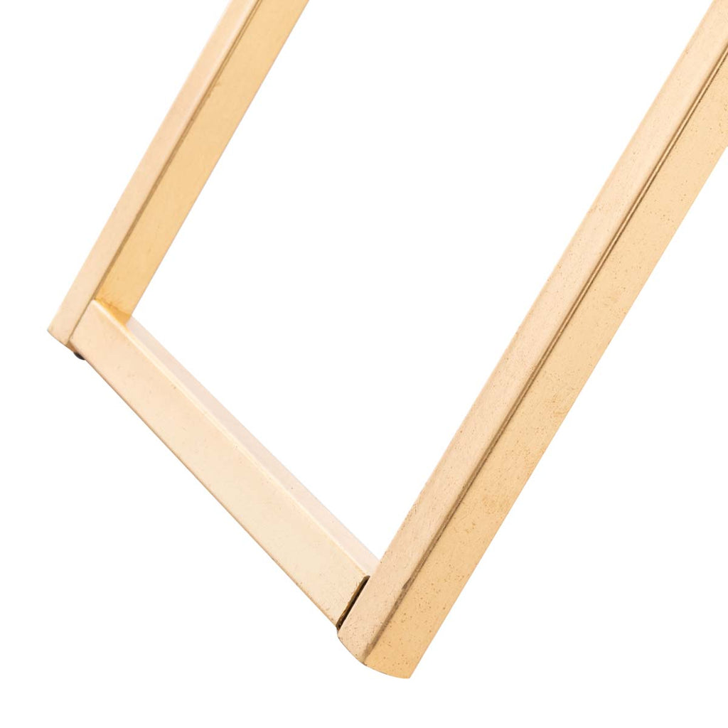 Safavieh Riona Round Top Accent Table - Gold/White Glass