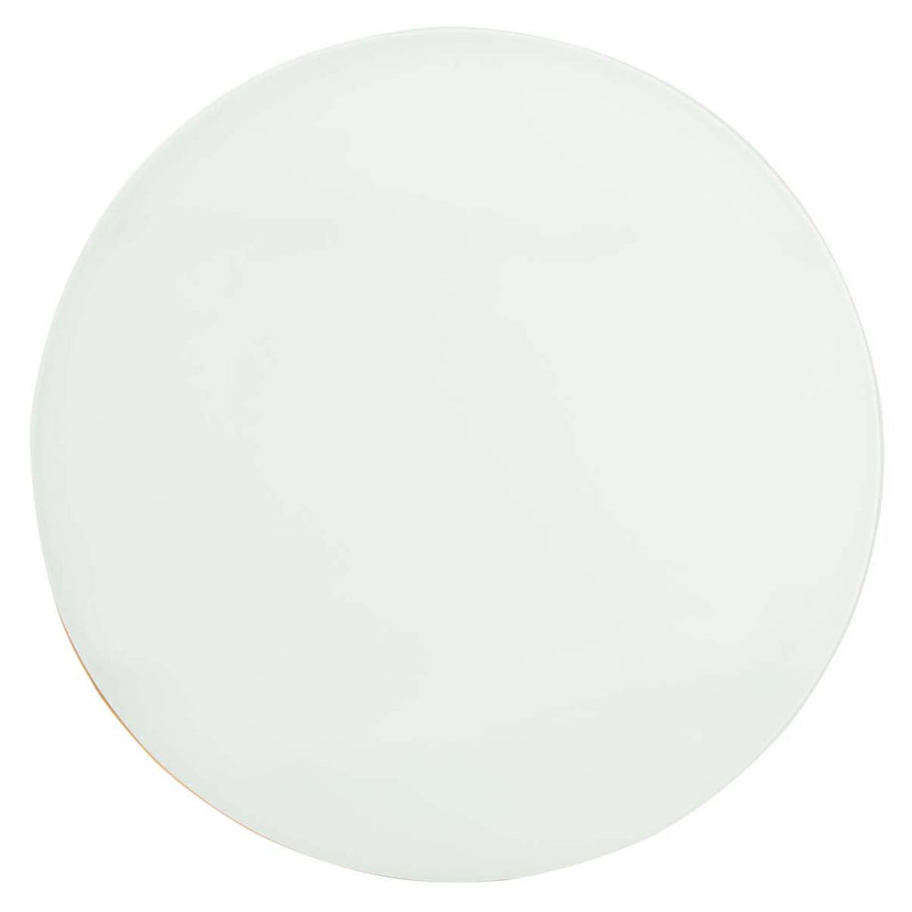 Safavieh Riona Round Top Accent Table - Gold/White Glass