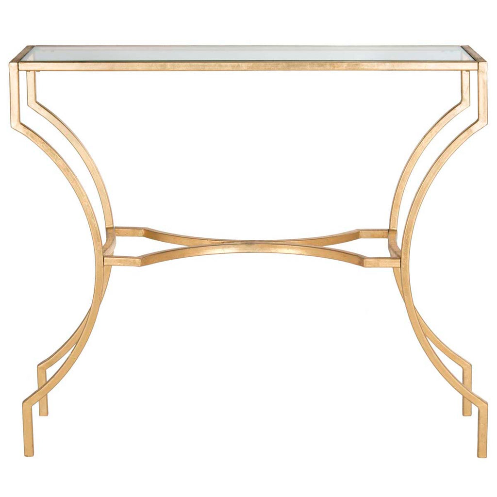 Safavieh Alphonse Console - Gold/Glass