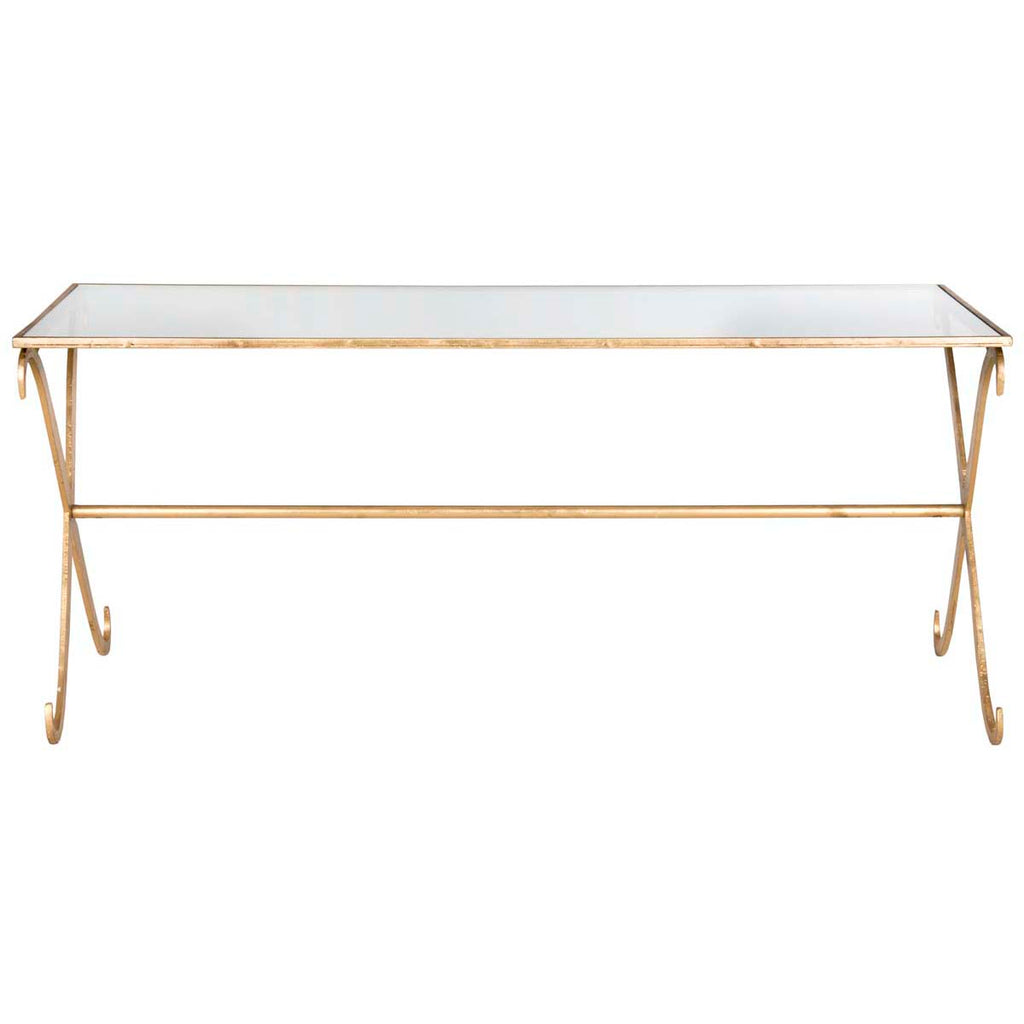 Safavieh Lavar Coffee Table - Gold/Glass