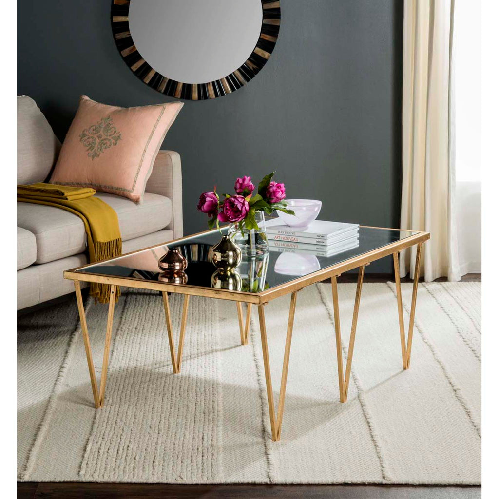 Safavieh Arlene Coffee Table - Gold/Mirror