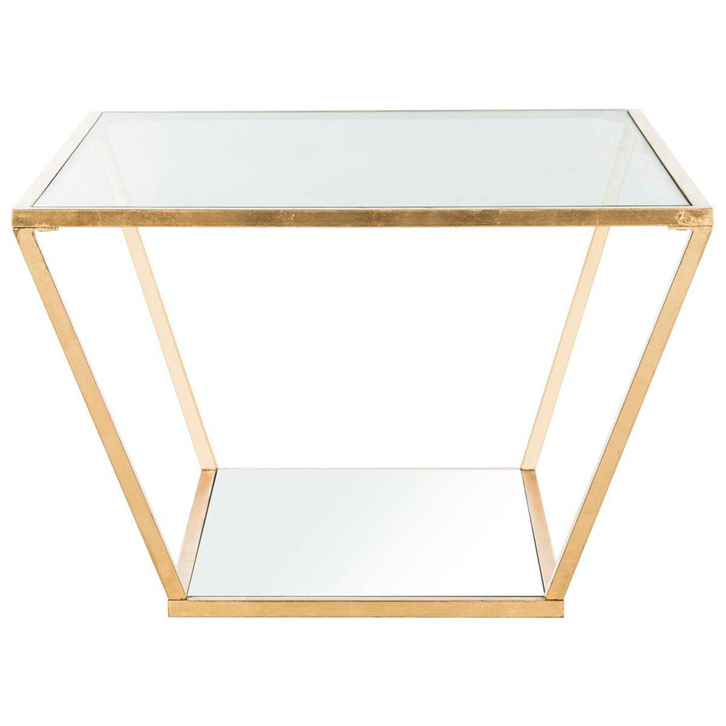 Safavieh Allene Gold Leaf Retro Coffee Table - Gold/Mirror