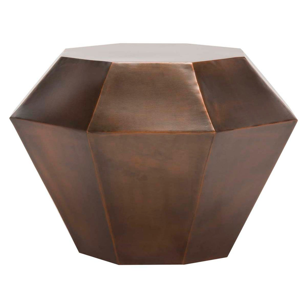 Safavieh Grace Diamond Accent Table - Antique Copper/Iron