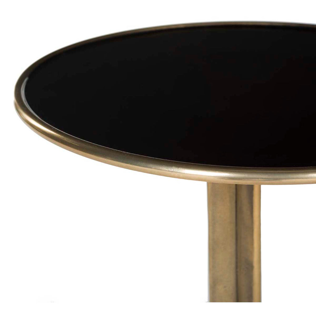 Safavieh Brent Accent Table - Antique Brass/Aluminum