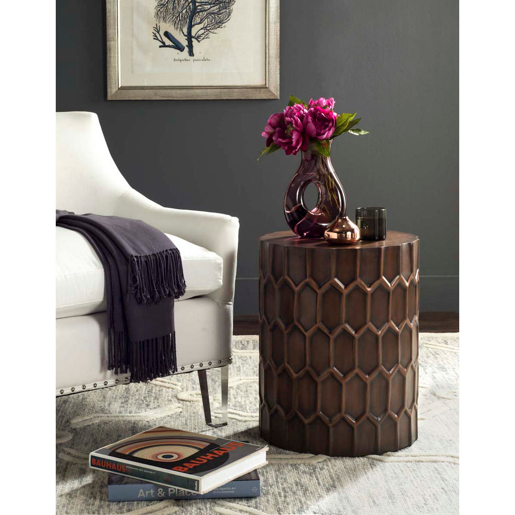 Safavieh Corey Side Tables - Antique Copper