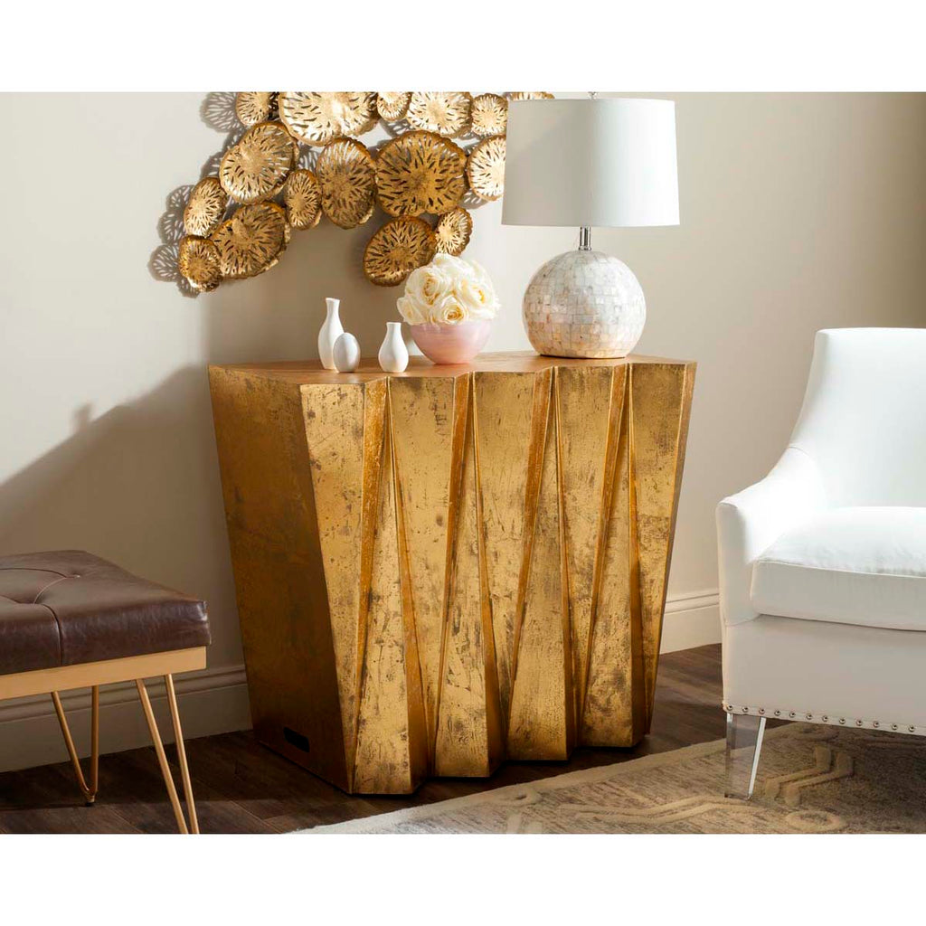 Safavieh Gisela Hex Console - Gold