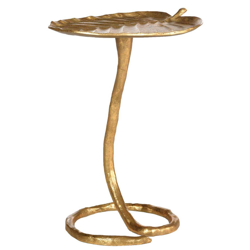 Safavieh Mina Gold Foil Petal Side Table - Gold