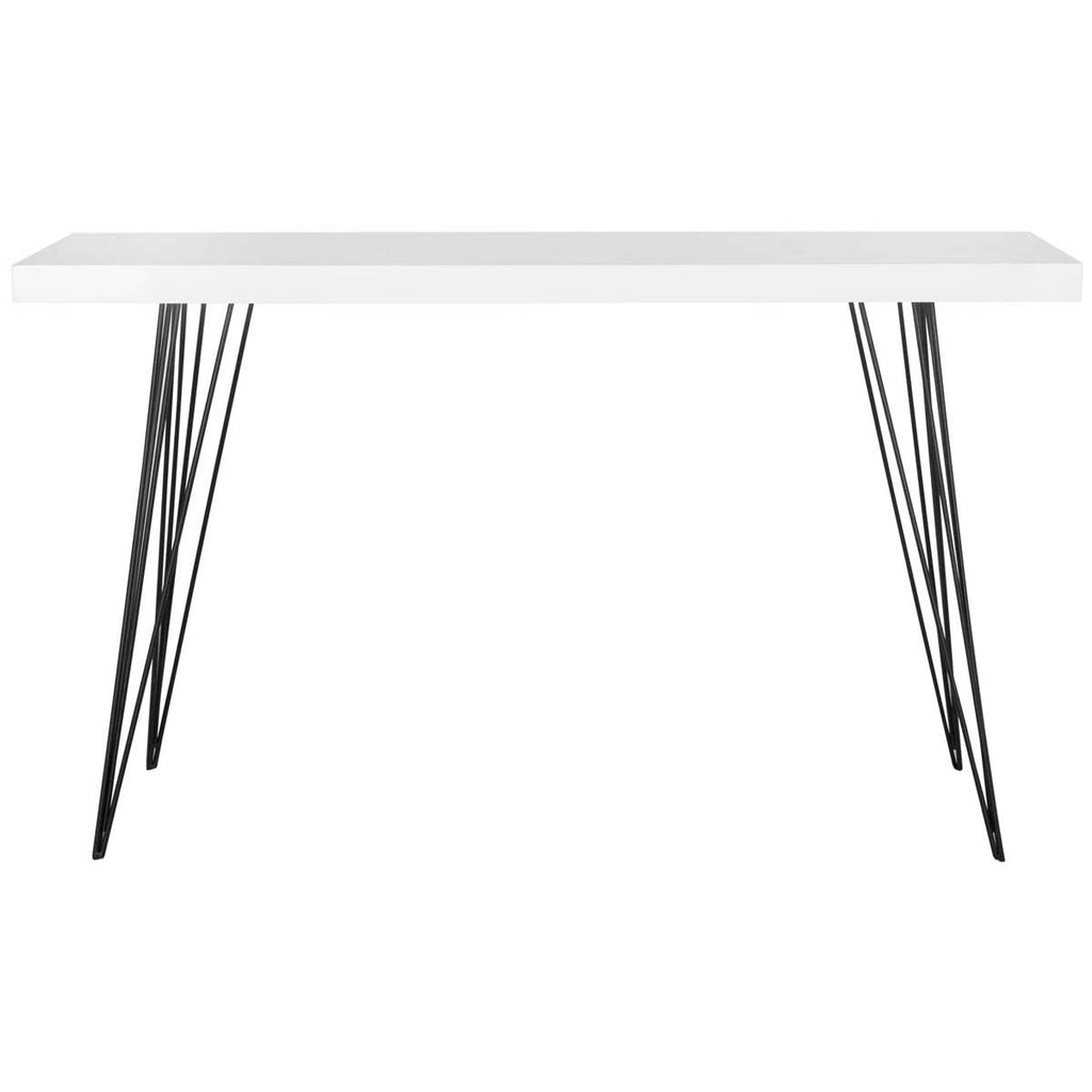 Safavieh Wolcott Retro Mid Century Lacquer Console - White/Black