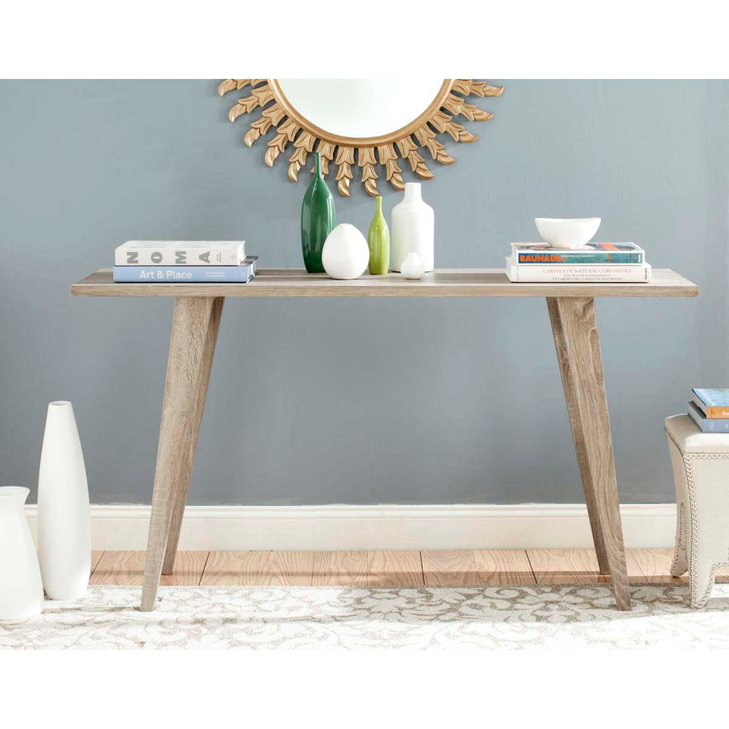 Safavieh Manny Retro Mid Century Wood Console - Oak