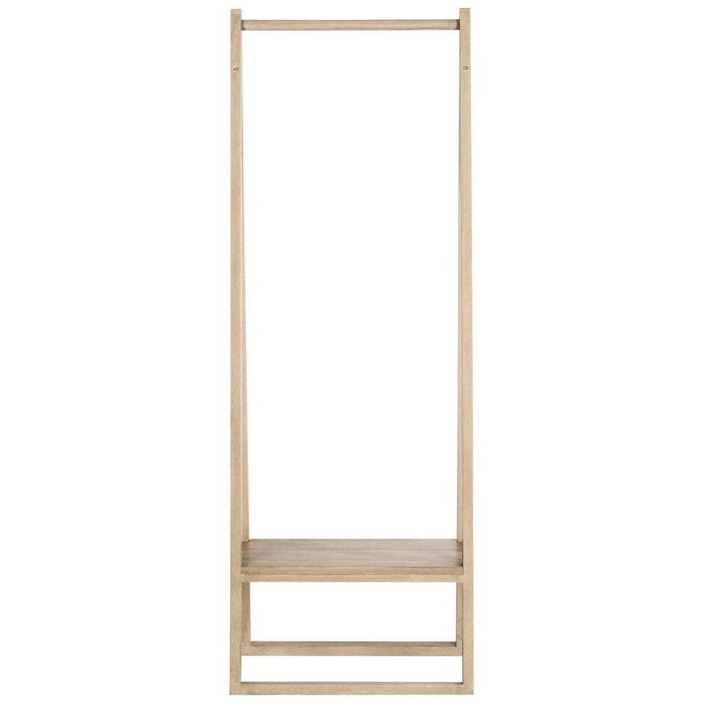 Safavieh Afia 67'' Retro Mid Century Coat Rack - Light Oak