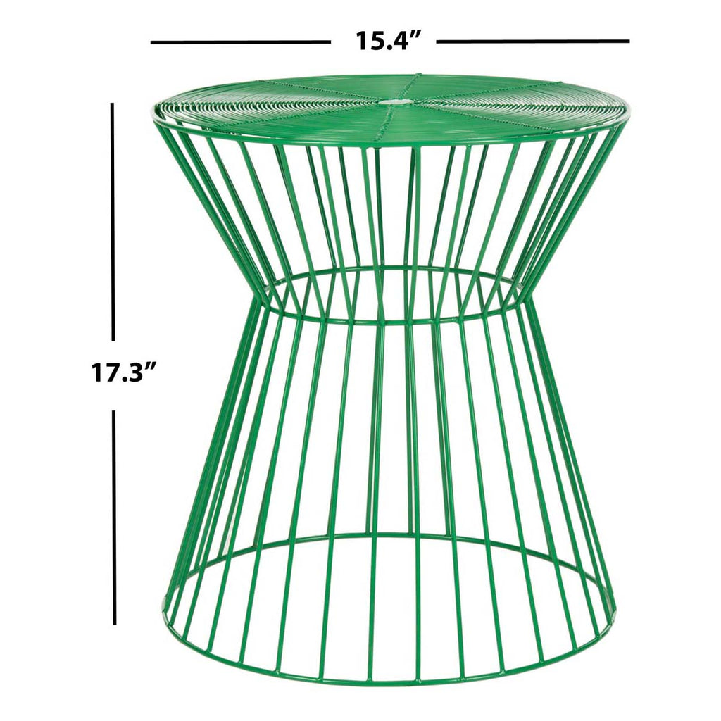 Safavieh Adele Iron Wire Stool - Green