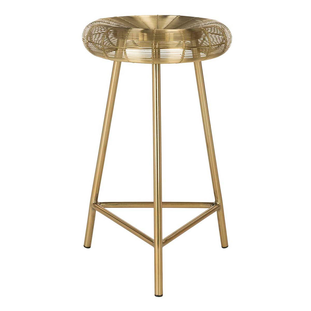 Safavieh Addison Wire Weaved Contemporary Counter Stool - Gold