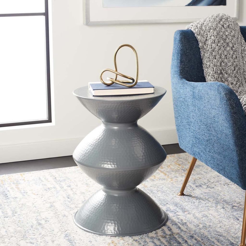 Safavieh Guildsman Metal Table Stool - Dark Grey