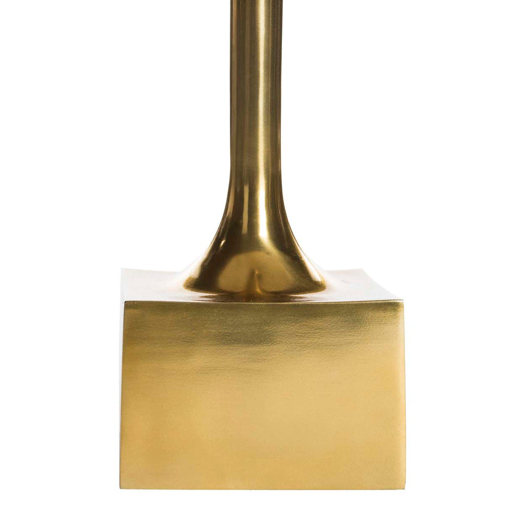 Safavieh Corvus Round Side Table - Antique Brass