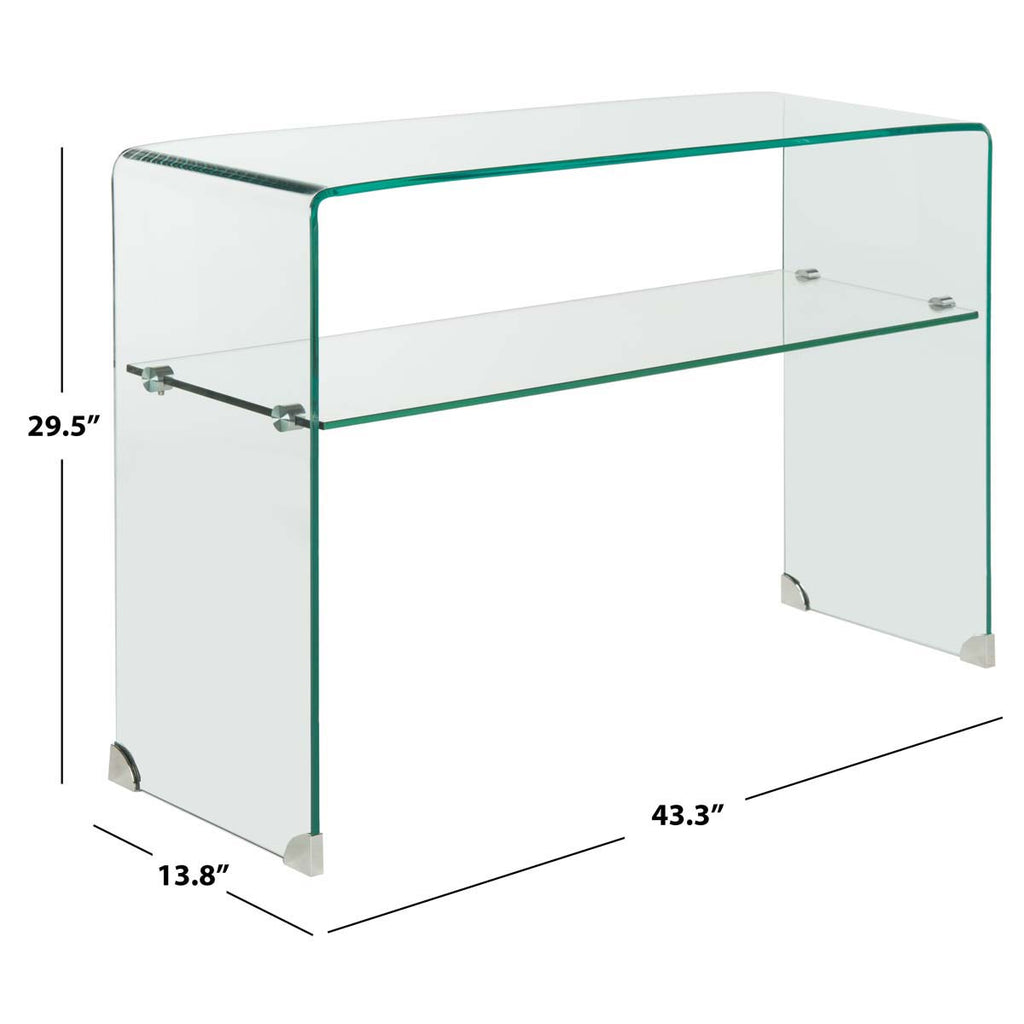 Safavieh Hollis Console Table - Clear