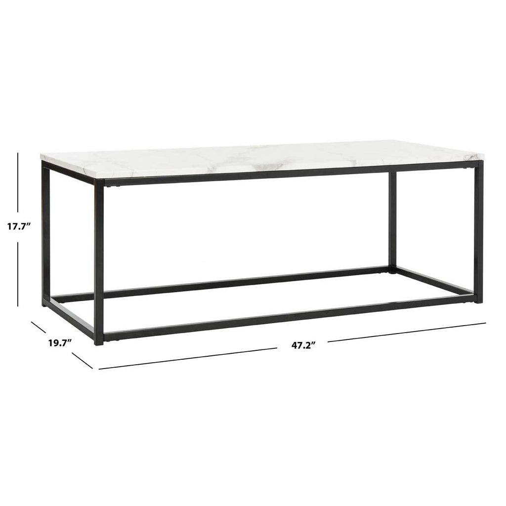 Safavieh Baize Coffee Table - White/Grey