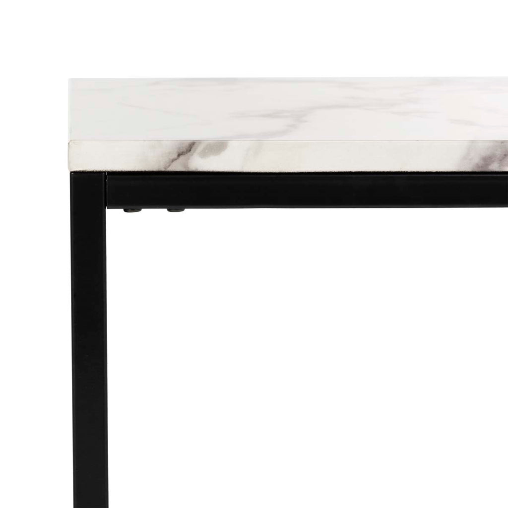 Safavieh Baize End Table - White/Grey