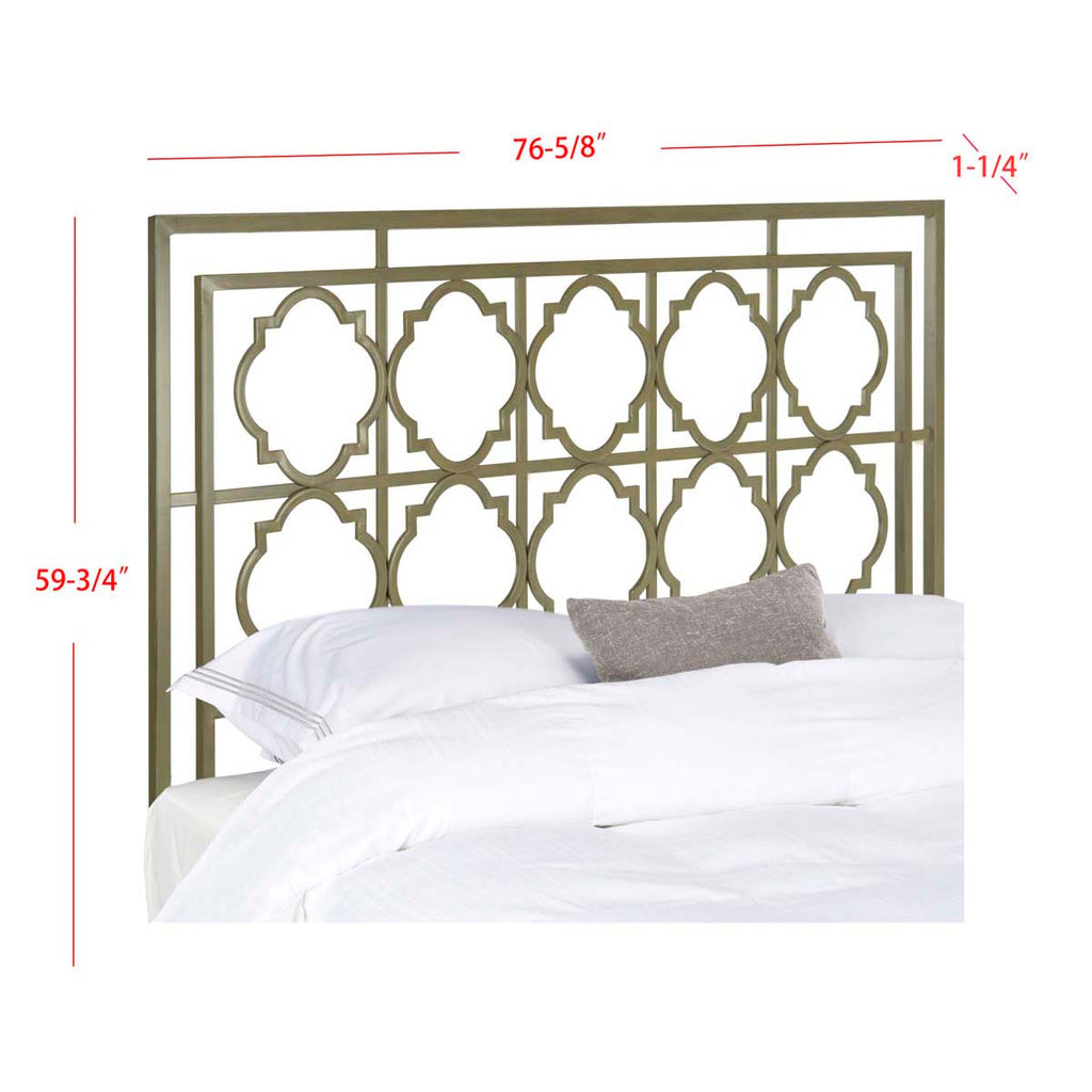 Safavieh Silva Twin Metal Headboard - French Silver