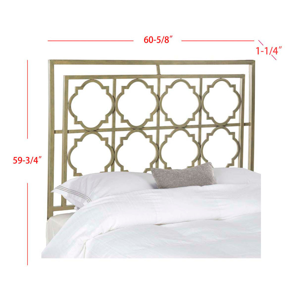 Safavieh Silva Twin Metal Headboard - French Silver