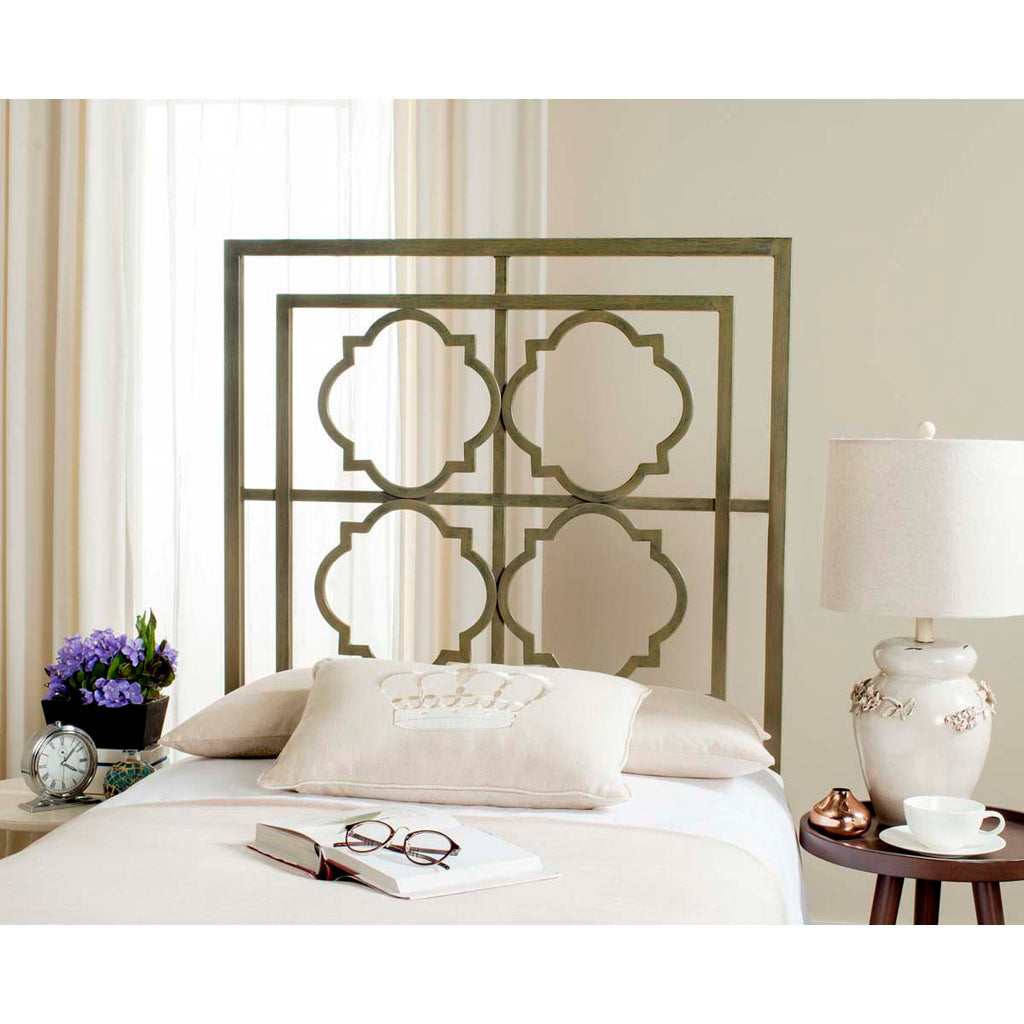 Safavieh Silva Twin Metal Headboard - French Silver