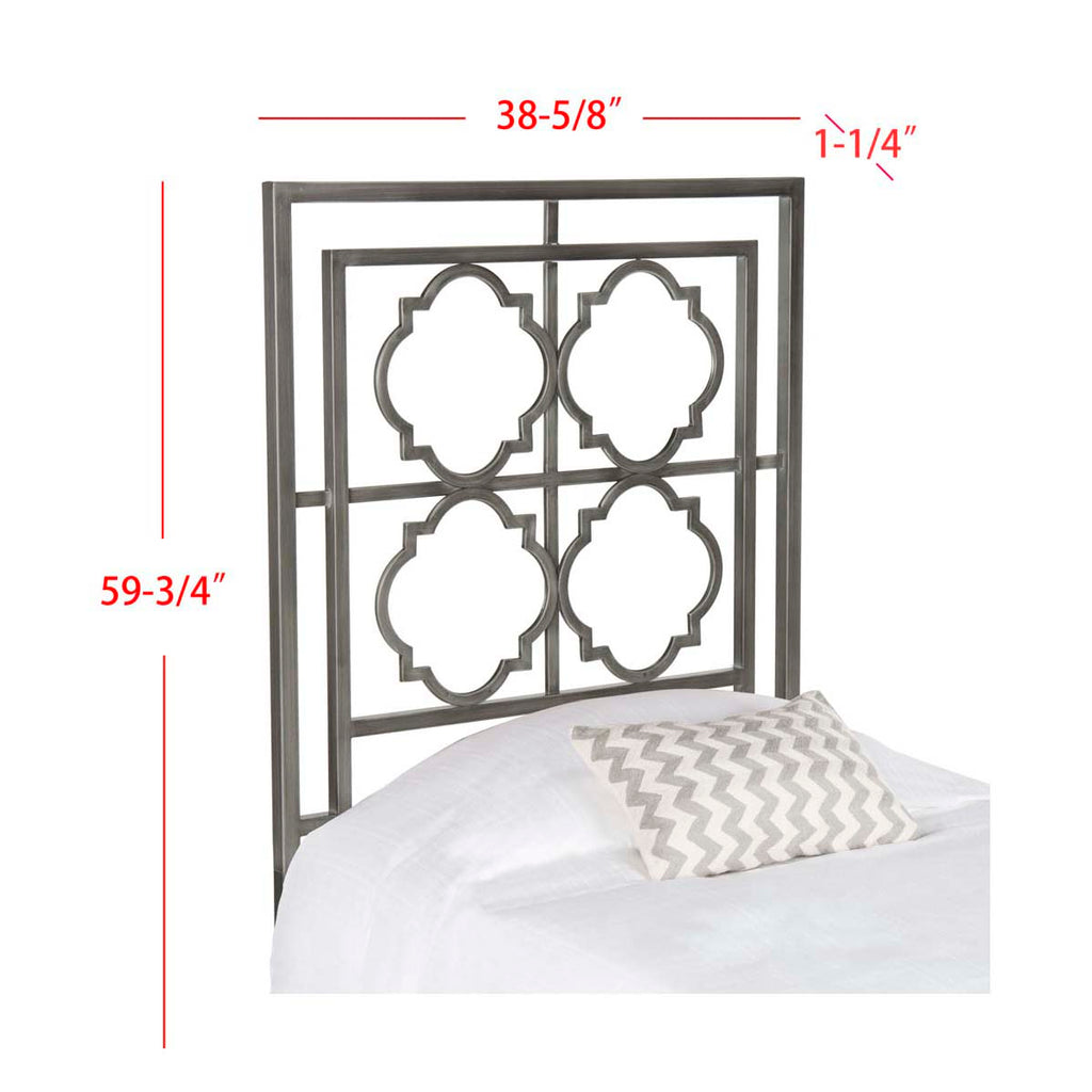 Safavieh Silva Twin Metal Headboard - Antique Iron