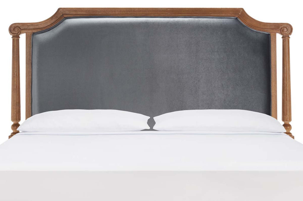 Safavieh Queen Hudson Headboard, Grey / Rustic Oak