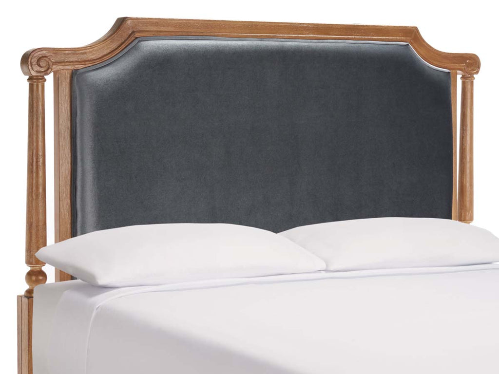 Safavieh Queen Hudson Headboard, Grey / Rustic Oak