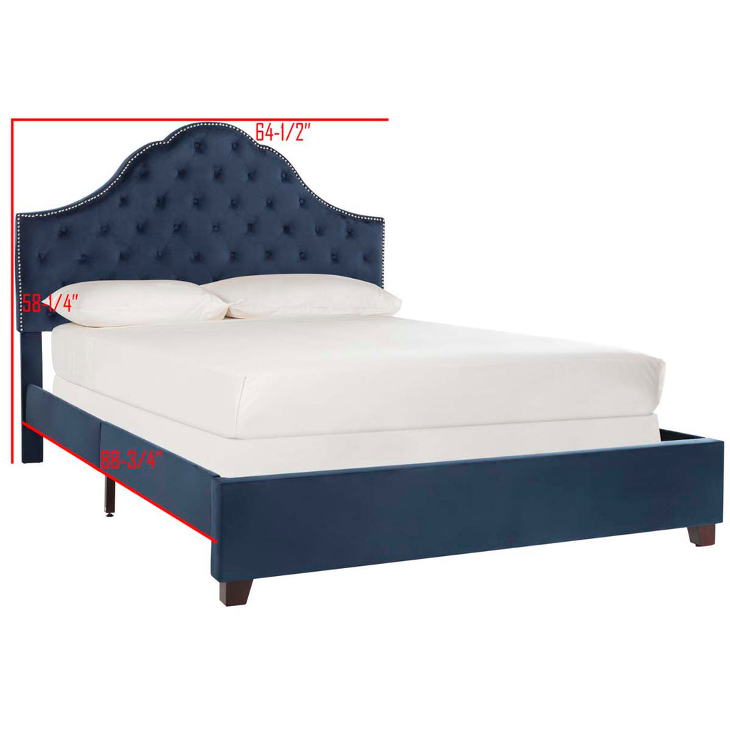 Safavieh Beckham Bed - Navy