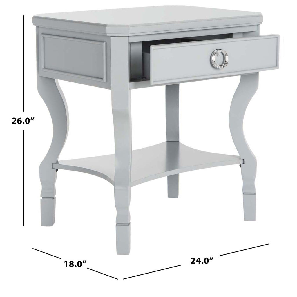 Safavieh Alaia One Drawer Night Stand - Grey